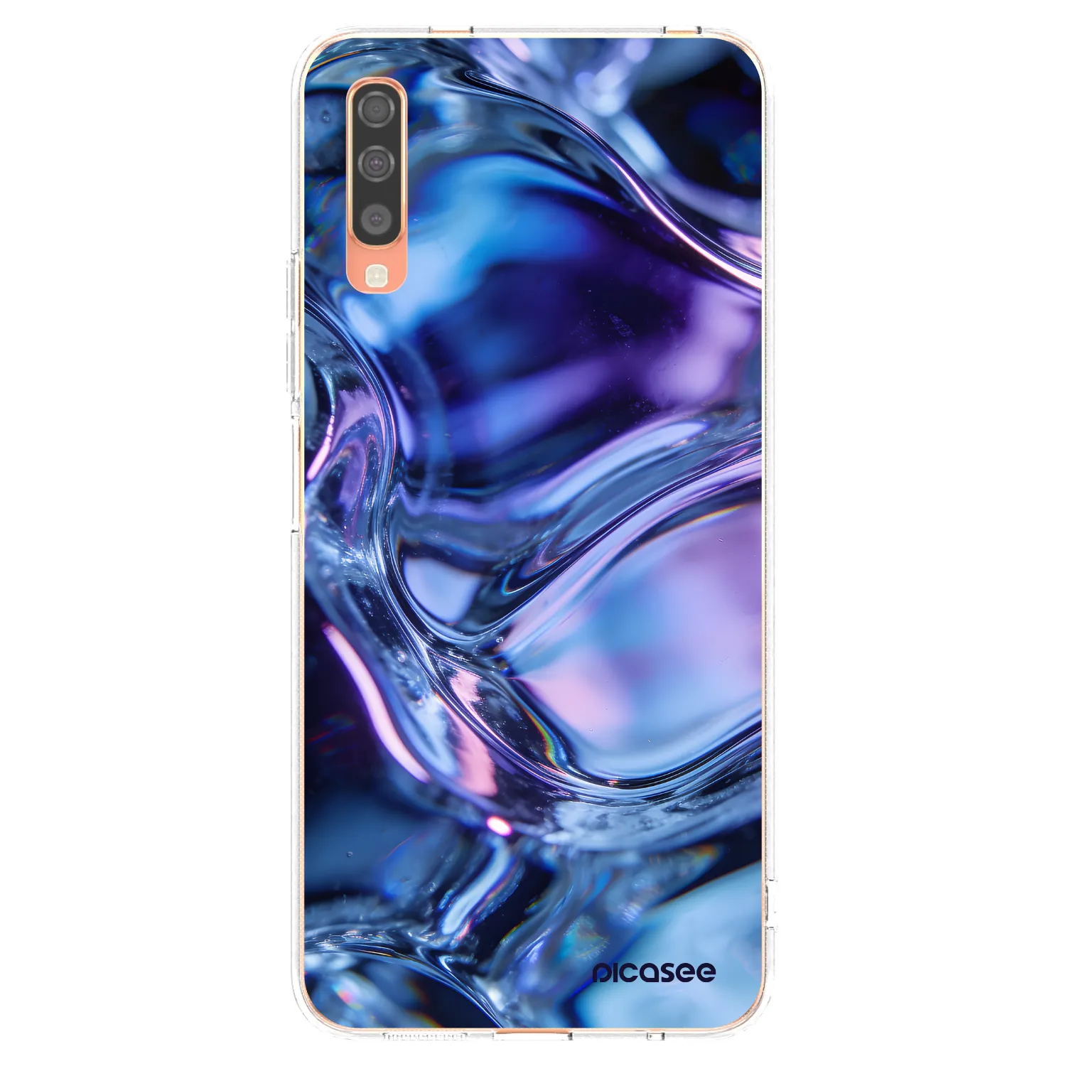 Picasee silikónový prehľadný obal pre Samsung Galaxy A70 A705F - Iris liquid