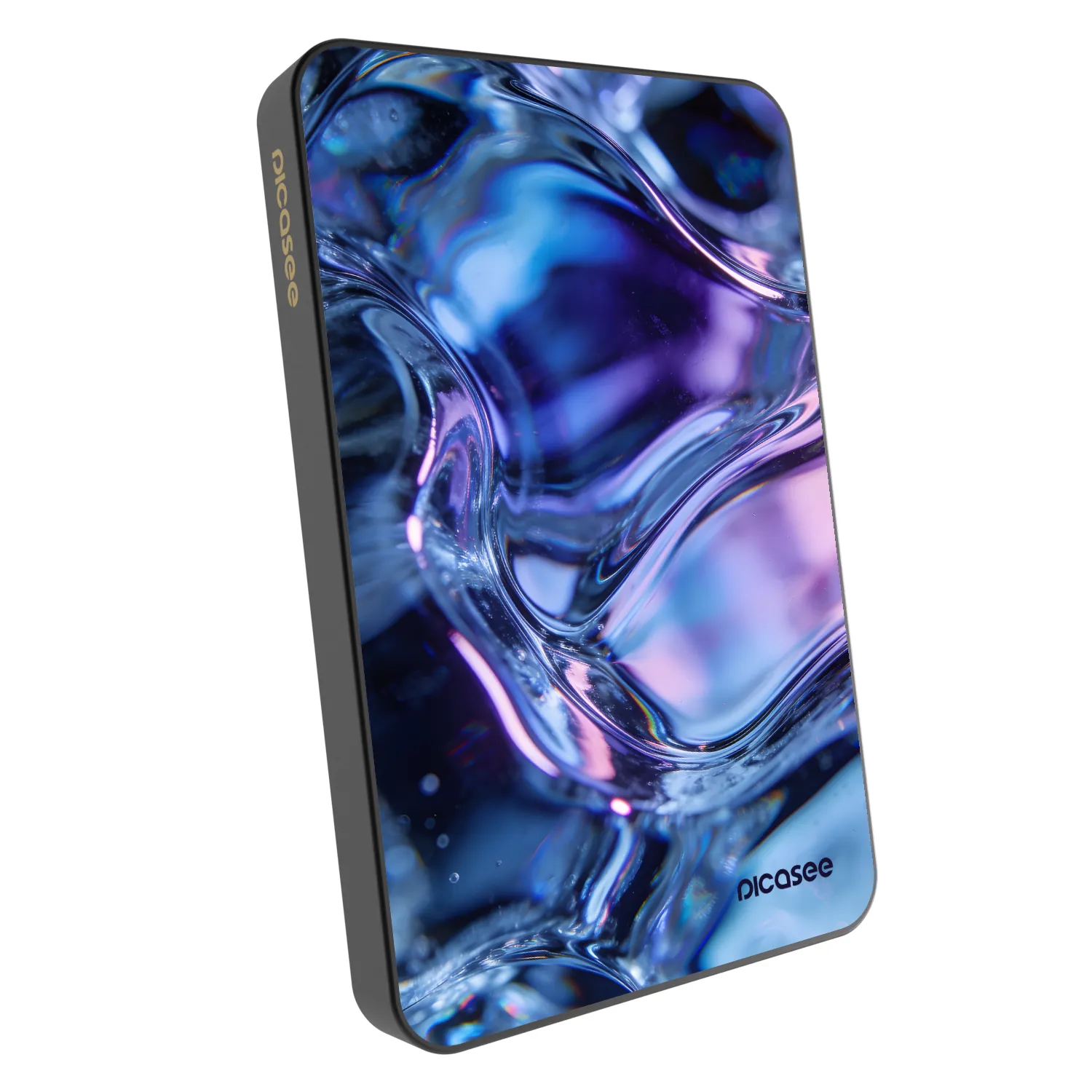 Picasee Powerbanka s MagSafe 5 000 mAh Šedá - Iris liquid