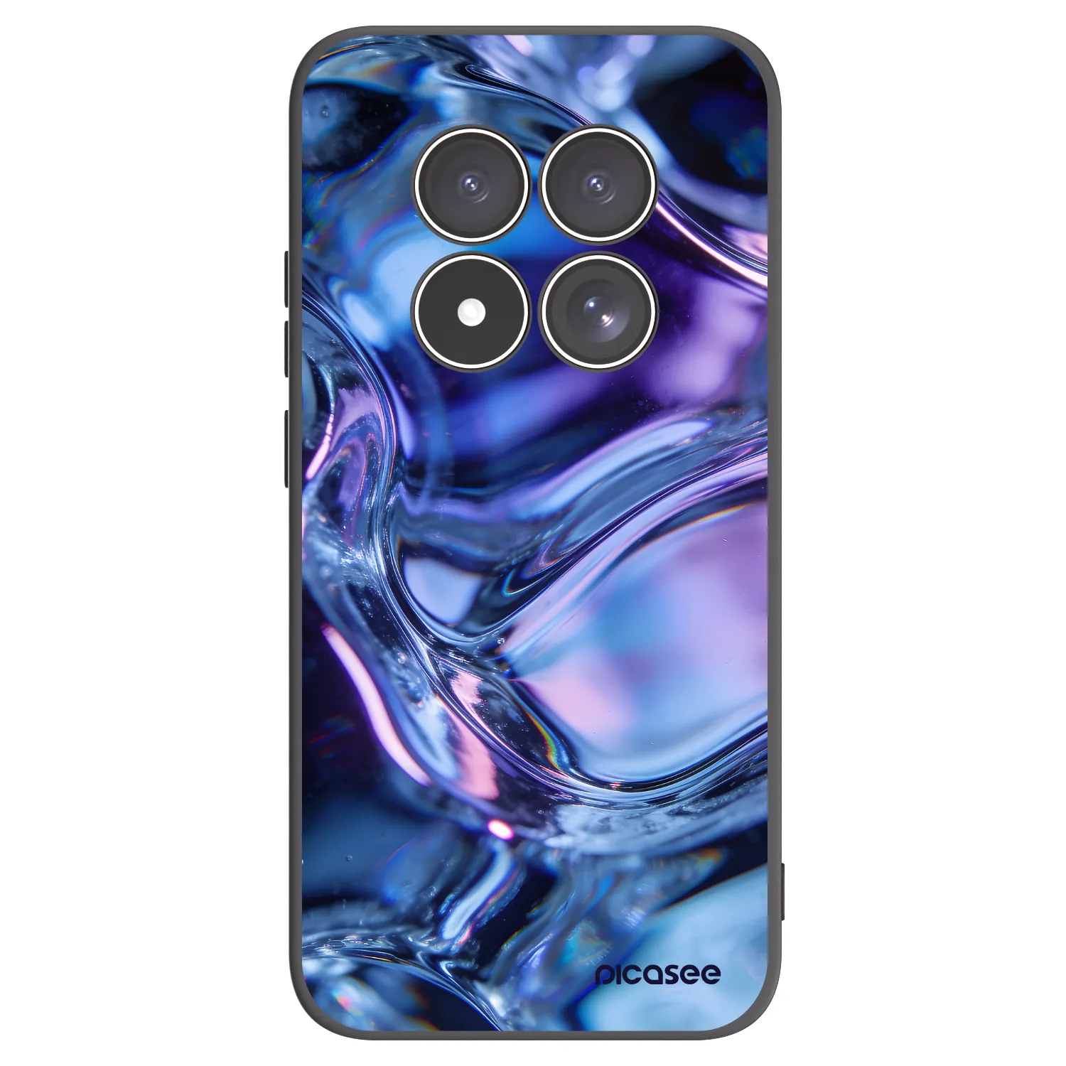 Picasee silikónový čierny obal pre Xiaomi Redmi Note 15 Pro 4G - Iris liquid