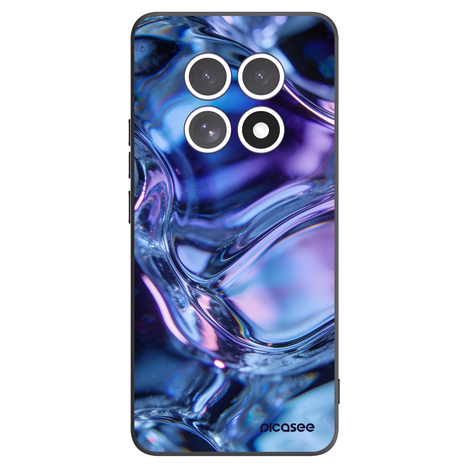 Picasee silikónový čierny obal pre Xiaomi Redmi Note 15 4G - Iris liquid