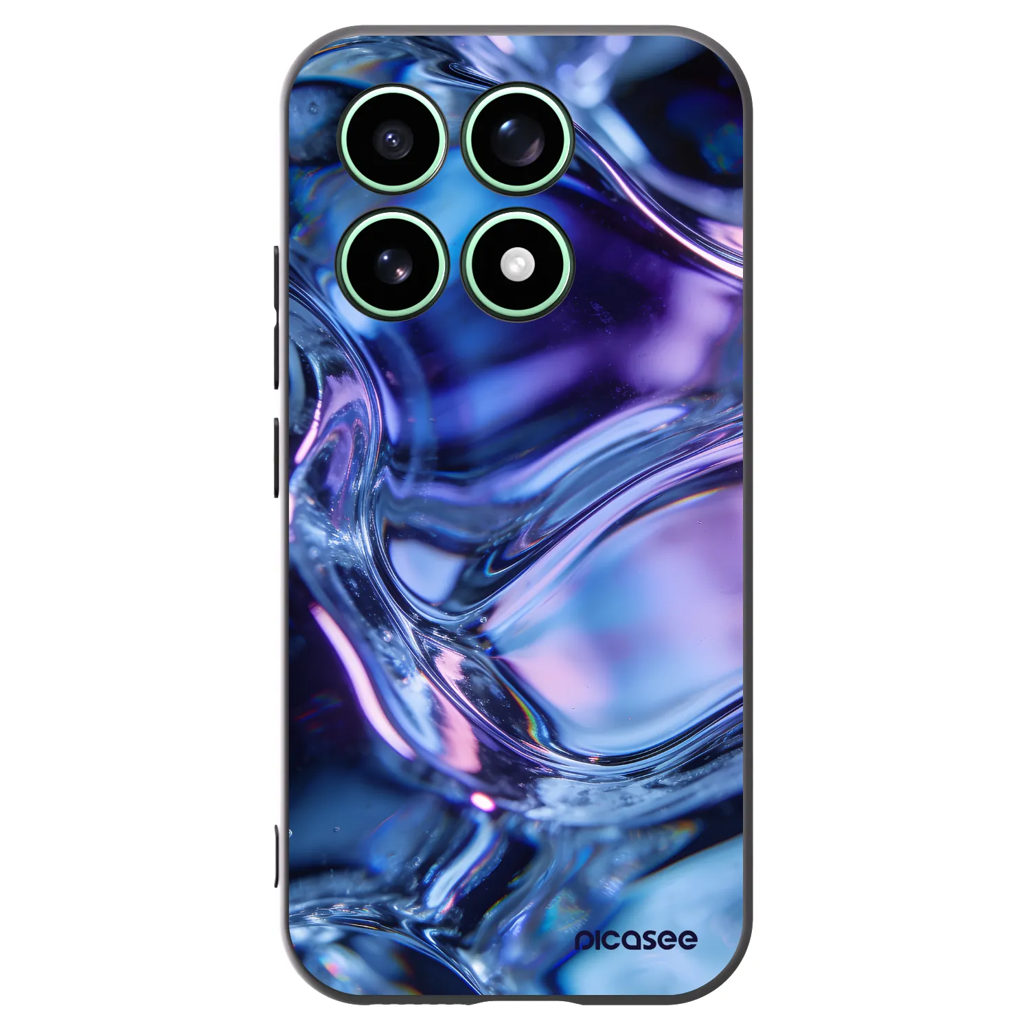 Picasee silikónový čierny obal pre Xiaomi 17 - Iris liquid