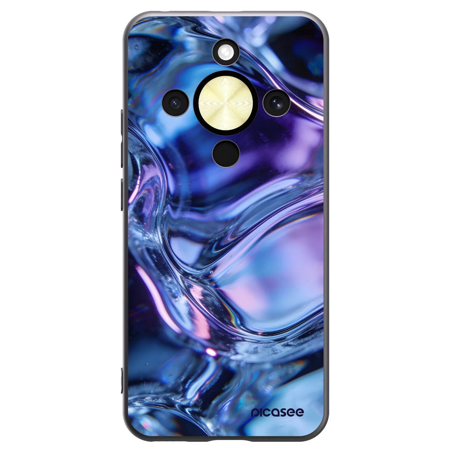 Picasee silikónový čierny obal pre Honor Magic8 Lite 5G - Iris liquid