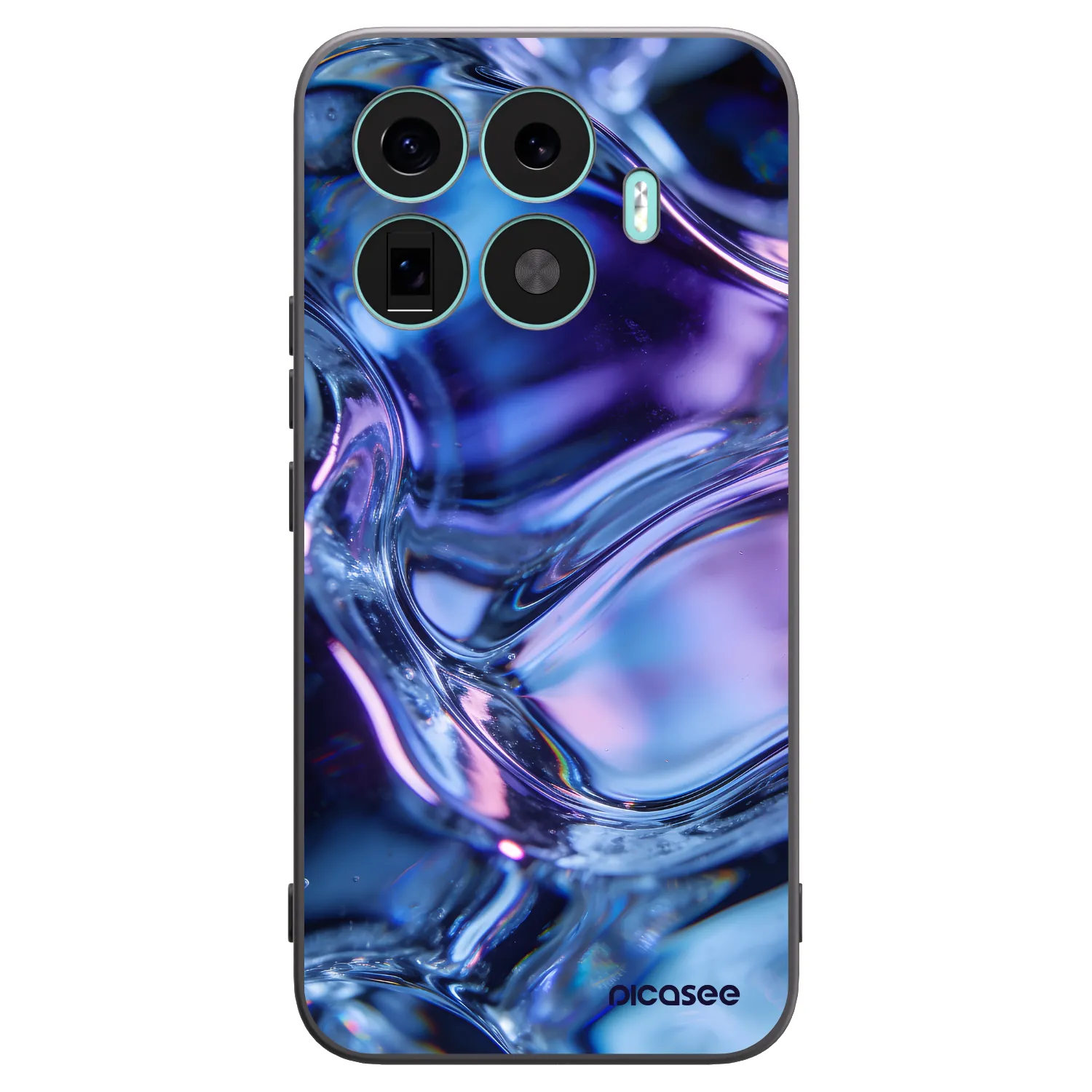 Picasee silikónový čierny obal pre Xiaomi 17T Pro - Iris liquid