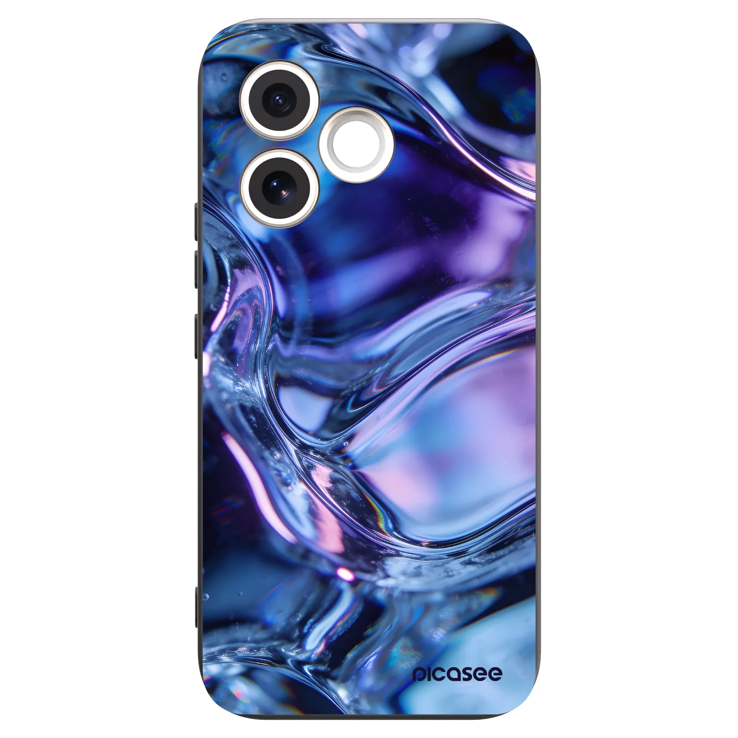 Picasee silikónový čierny obal pre Honor 600 Lite - Iris liquid