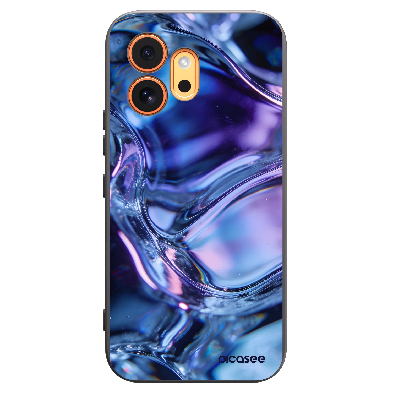 Picasee silikónový čierny obal pre Honor 600 - Iris liquid