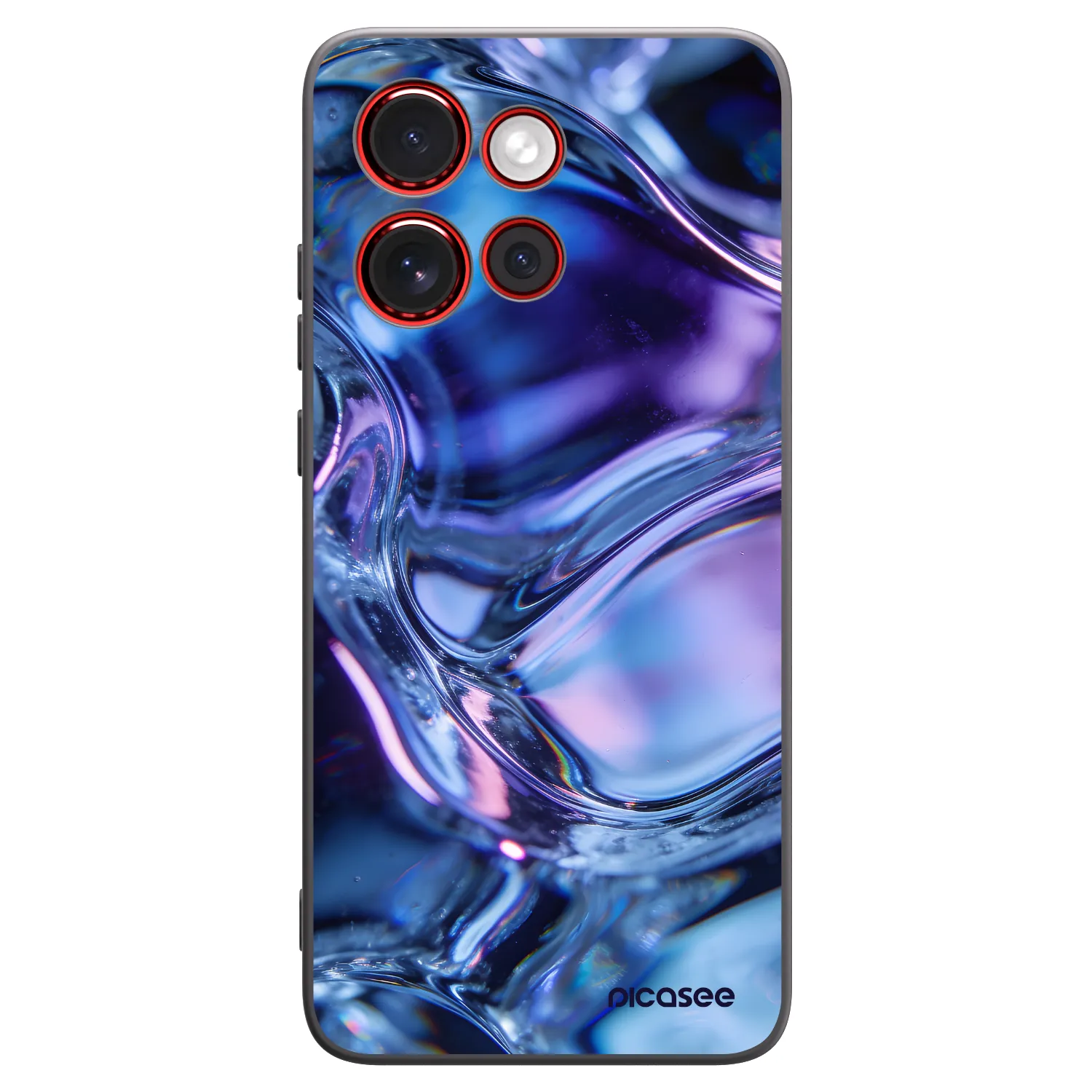 Picasee silikónový čierny obal pre Motorola Edge 60 Neo 5G - Iris liquid