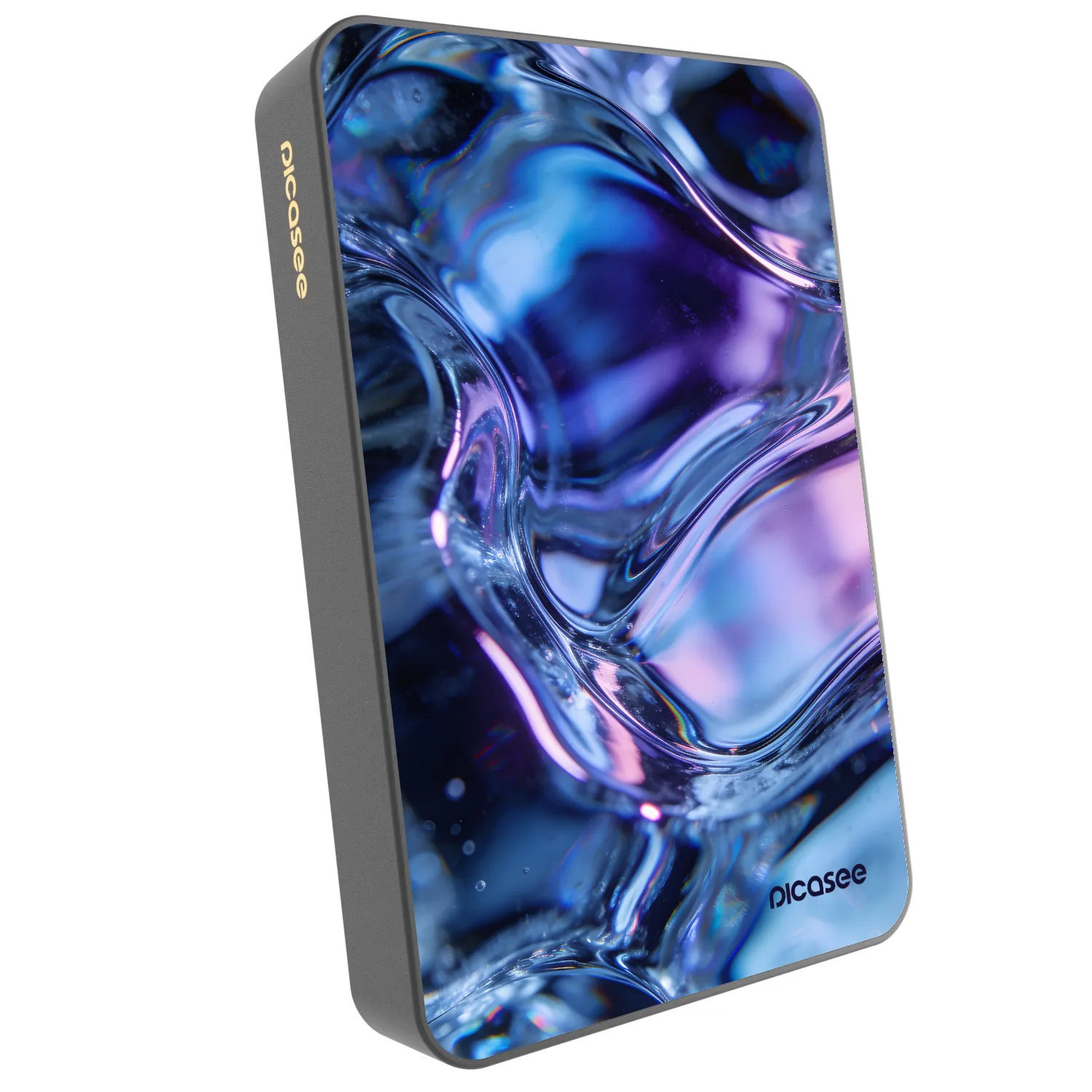 Picasee Powerbanka s MagSafe 10 000 mAh Šedá - Iris liquid