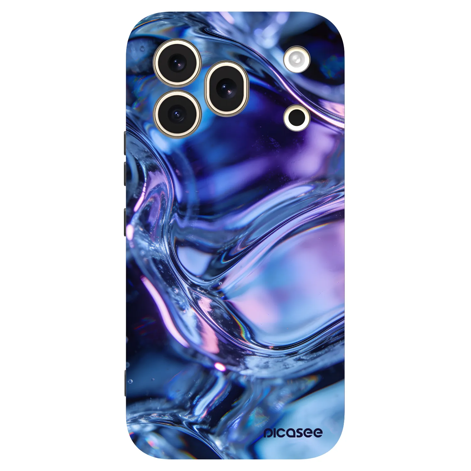 Picasee silikónový čierny obal pre Honor 600 Pro - Iris liquid