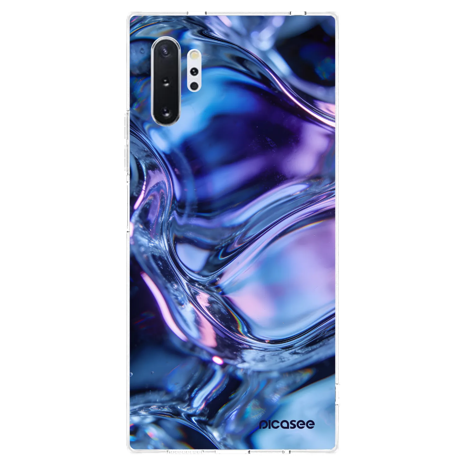 Picasee silikónový prehľadný obal pre Samsung Galaxy Note 10+ N975F - Iris liquid