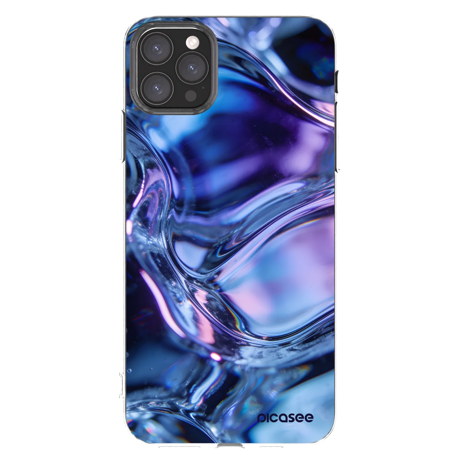 Picasee silikónový prehľadný obal pre Apple iPhone 11 Pro Max - Iris liquid