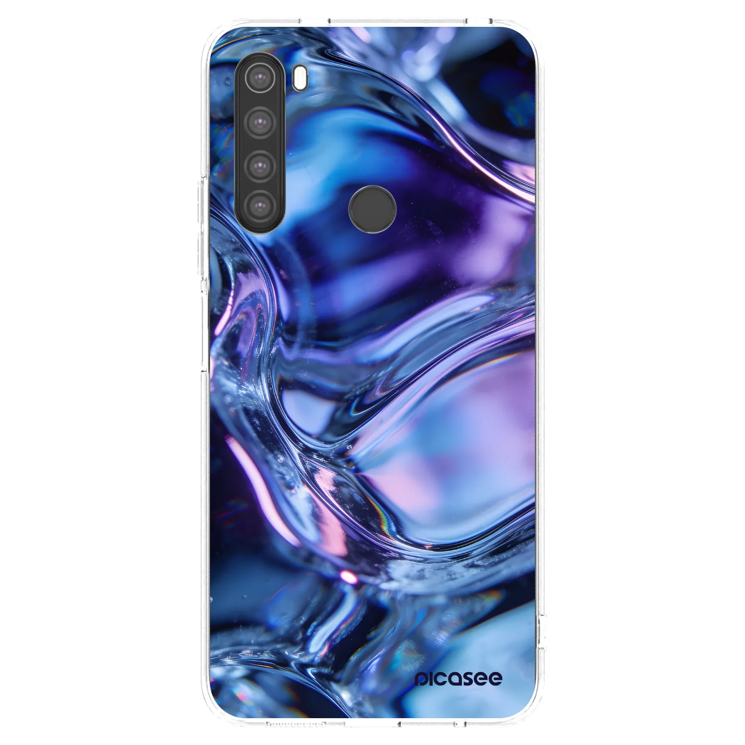 Picasee silikónový prehľadný obal pre Xiaomi Redmi Note 8 - Iris liquid