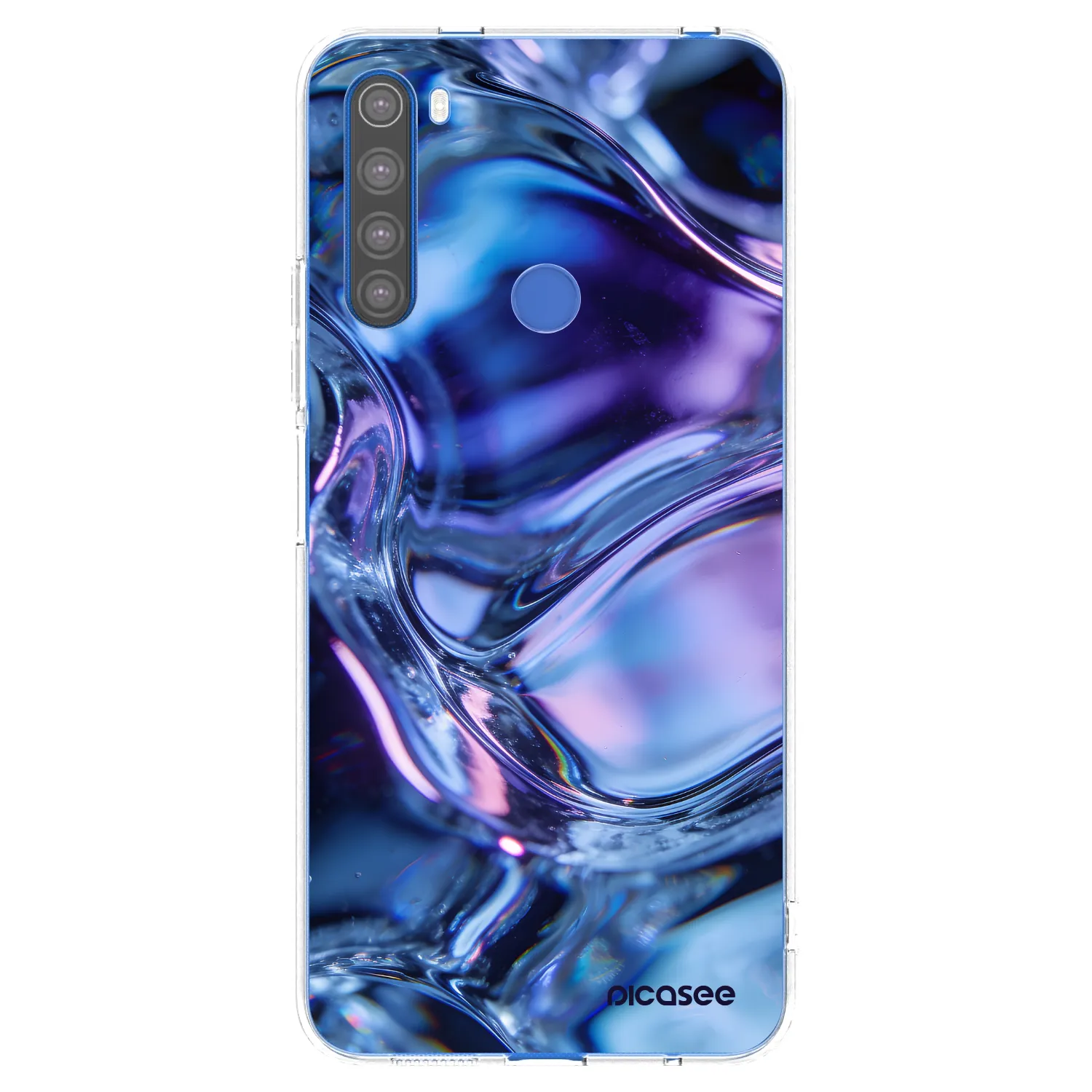 Picasee silikónový prehľadný obal pre Xiaomi Redmi Note 8T - Iris liquid