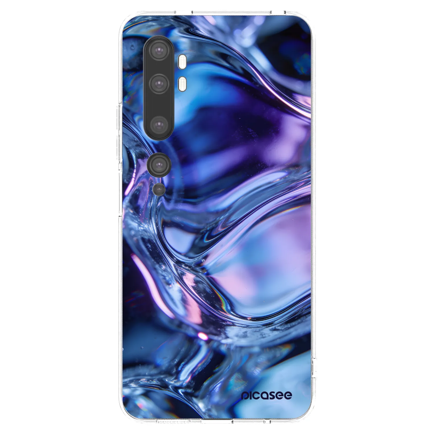 Picasee silikónový prehľadný obal pre Xiaomi Mi Note 10 (Pro) - Iris liquid