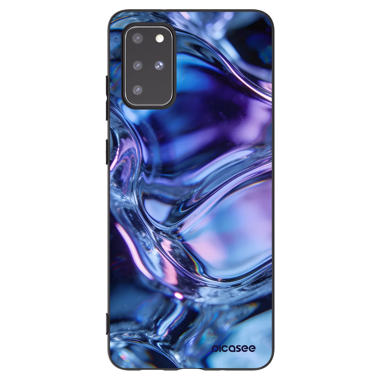 Picasee silikónový čierny obal pre Samsung Galaxy S20+ G985F - Iris liquid