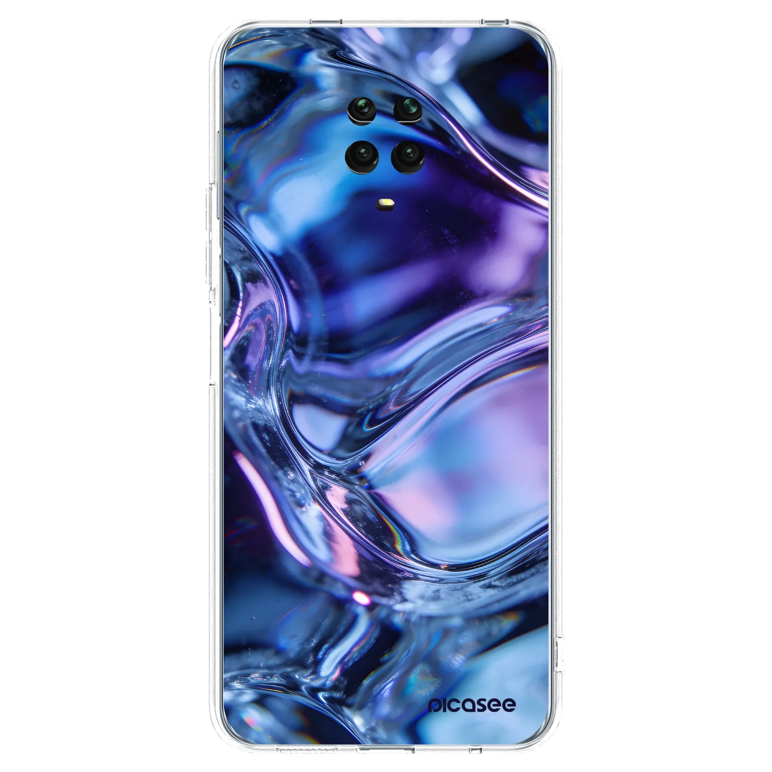Picasee silikónový prehľadný obal pre Xiaomi Redmi Note 9S - Iris liquid