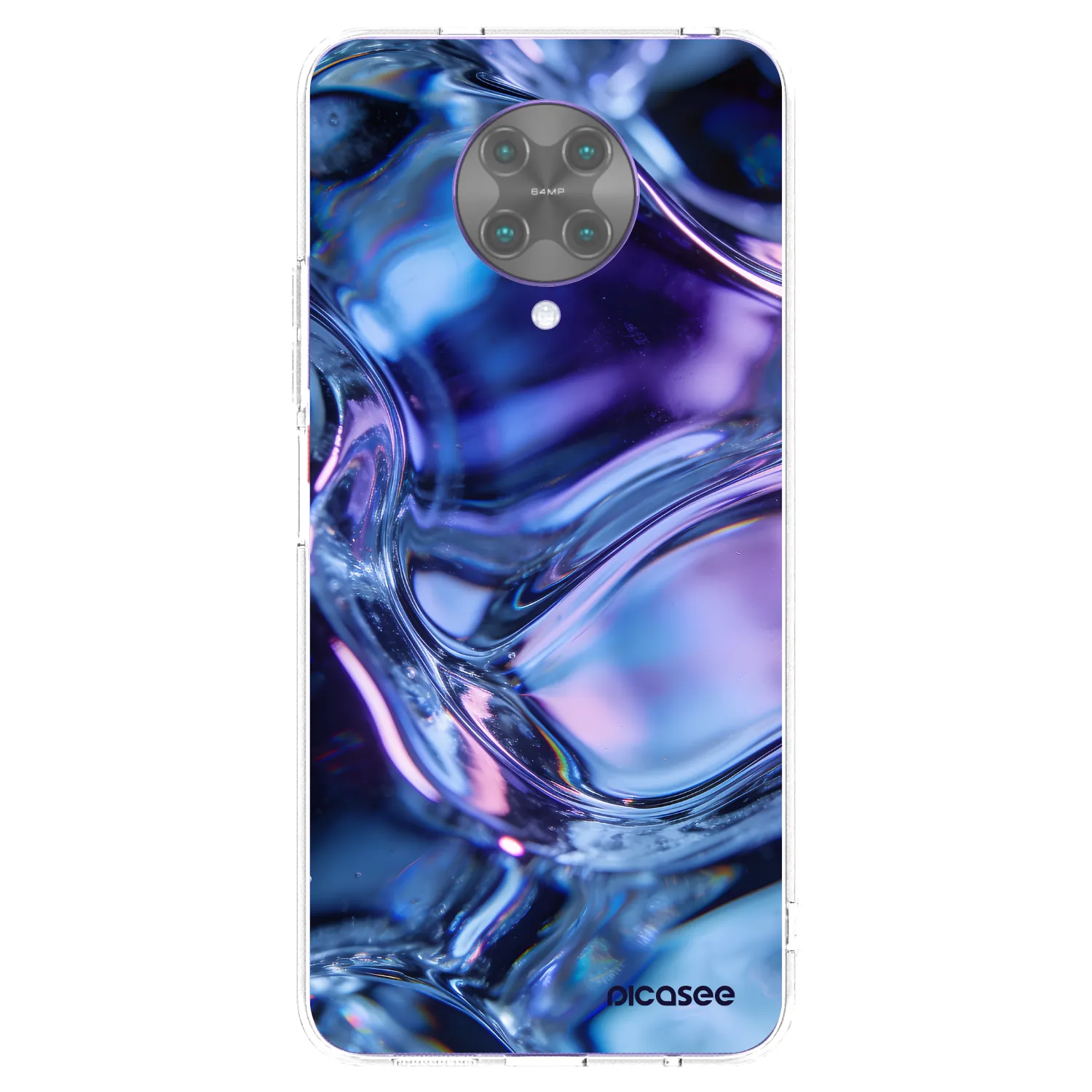 Picasee silikónový prehľadný obal pre Xiaomi Poco F2 Pro - Iris liquid