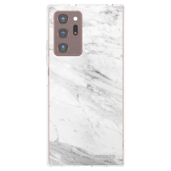 Picasee silikónový prehľadný obal pre Samsung Galaxy Note 20 Ultra - White marble