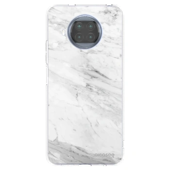 Picasee silikónový prehľadný obal pre Xiaomi Mi 10T Lite - White marble