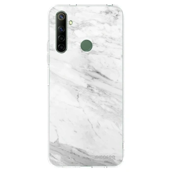 Picasee silikónový prehľadný obal pre Realme 6i - White marble