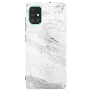 Picasee silikónový prehľadný obal pre Samsung Galaxy M31s - White marble