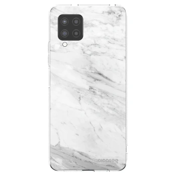 Picasee silikónový prehľadný obal pre Samsung Galaxy A42 A426B - White marble