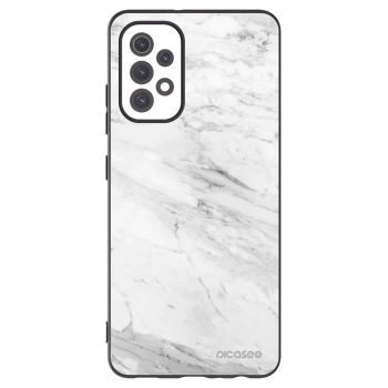 Picasee silikónový čierny obal pre Samsung Galaxy A32 5G A326B - White marble