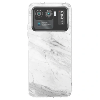 Picasee silikónový prehľadný obal pre Xiaomi Mi 11 Ultra - White marble