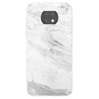 Picasee silikónový prehľadný obal pre Xiaomi Redmi Note 9T - White marble