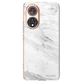 Picasee silikónový prehľadný obal pre Honor 50 5G - White marble