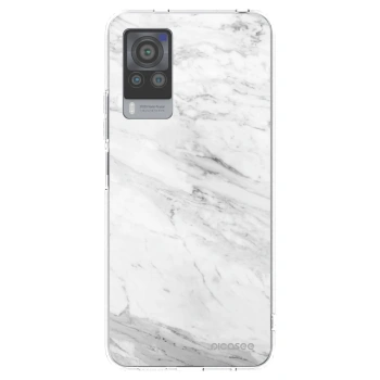 Picasee silikónový prehľadný obal pre Vivo X60 Pro 5G - White marble