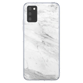 Obal pre Samsung Galaxy A03s A037G - White marble