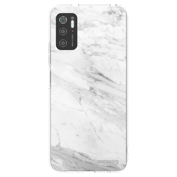 Picasee silikónový prehľadný obal pre Xiaomi Poco M3 Pro 5G - White marble