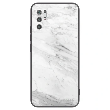 Picasee silikónový čierny obal pre Xiaomi Poco M3 Pro 5G - White marble