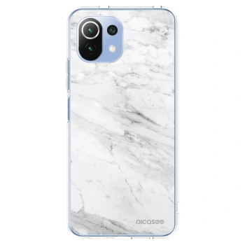 Picasee silikónový prehľadný obal pre Xiaomi 11 Lite 5G NE - White marble