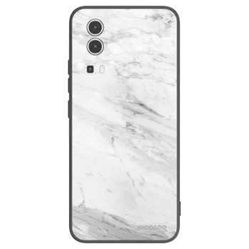 Picasee silikónový čierny obal pre Vivo Y72 5G - White marble