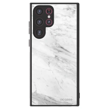 Picasee ULTIMATE CASE pro Samsung Galaxy S22 Ultra 5G - White marble