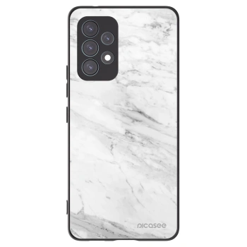 Picasee silikónový čierny obal pre Samsung Galaxy A53 5G A536 - White marble