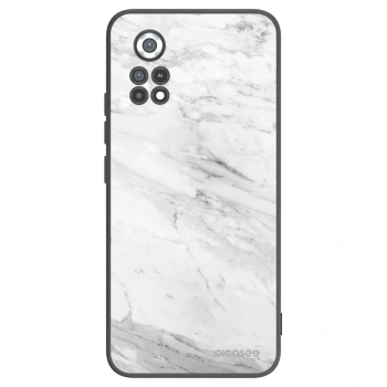 Picasee silikónový čierny obal pre Xiaomi Poco X4 Pro 5G - White marble