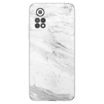 Picasee silikónový prehľadný obal pre Xiaomi Poco X4 Pro 5G - White marble