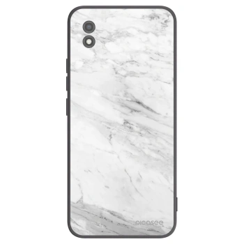 Picasee silikónový čierny obal pre Realme C11 (2021) - White marble