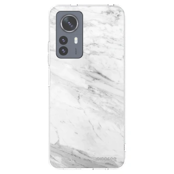 Picasee silikónový prehľadný obal pre Xiaomi 12 Pro - White marble