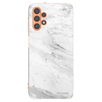 Picasee silikónový prehľadný obal pre Samsung Galaxy A13 4G A135 - White marble