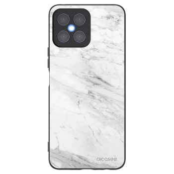 Picasee silikónový čierny obal pre Honor X8 4G - White marble