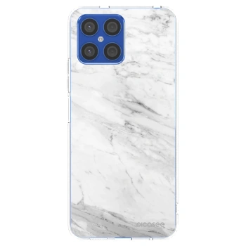 Picasee silikónový prehľadný obal pre Honor X8 4G - White marble