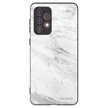 Picasee silikónový čierny obal pre Samsung Galaxy A33 5G A336 - White marble