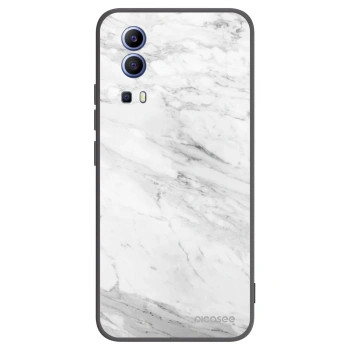 Picasee silikónový čierny obal pre Vivo Y52 5G - White marble