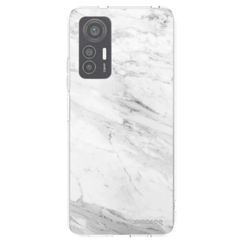Picasee silikónový prehľadný obal pre Xiaomi 12 Lite - White marble