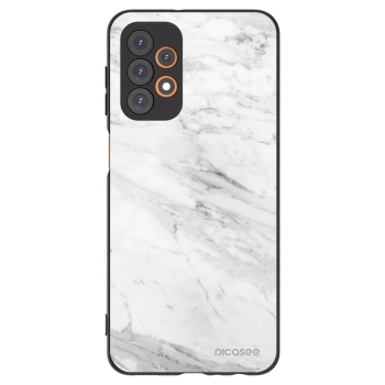 Picasee silikónový čierny obal pre Samsung Galaxy A23 A235F 4G - White marble