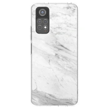 Picasee silikónový prehľadný obal pre Xiaomi Redmi Note 11S 5G - White marble