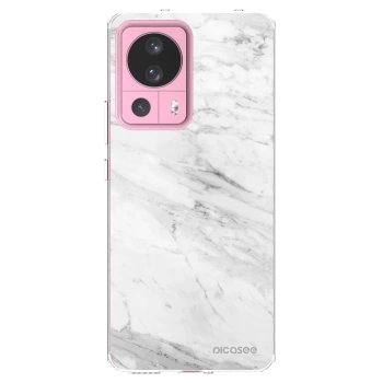 Picasee silikónový prehľadný obal pre Xiaomi 13 Lite - White marble